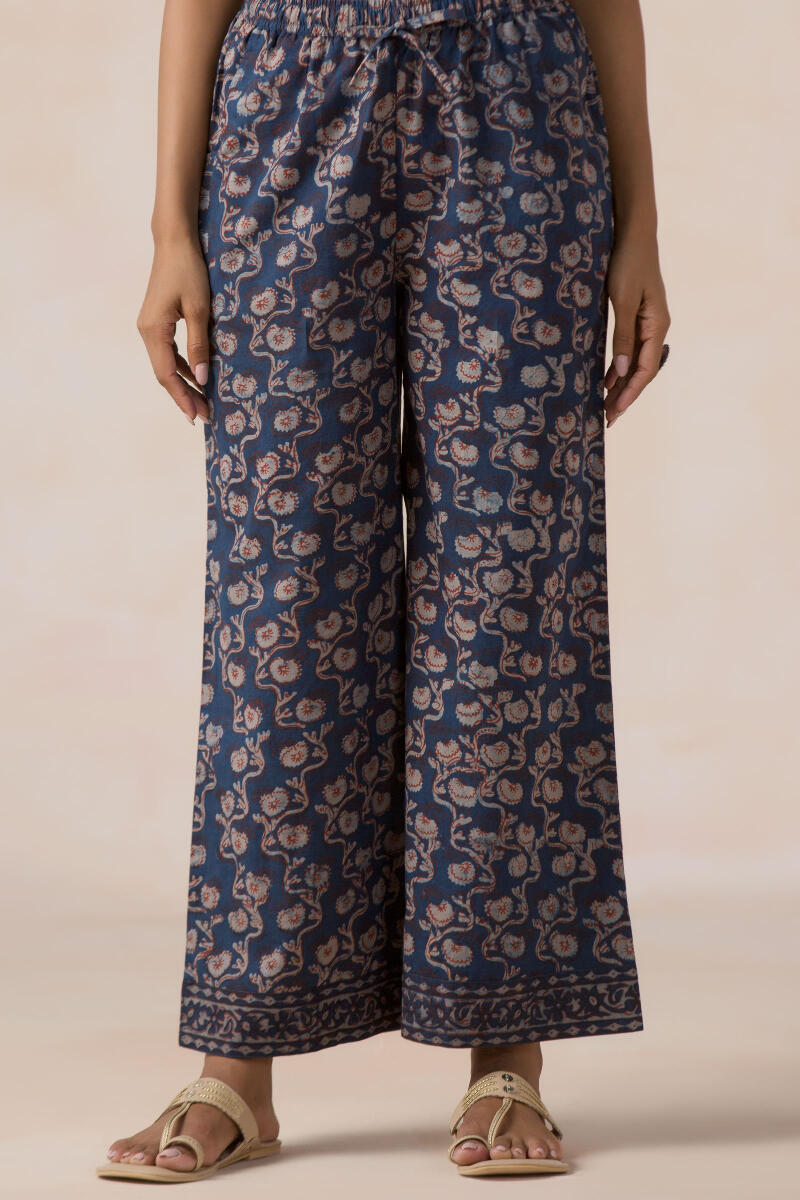 Buy Brown Handcrafted Rayon Slub Farsi Pants for Women  FGF2282  Farida  Gupta