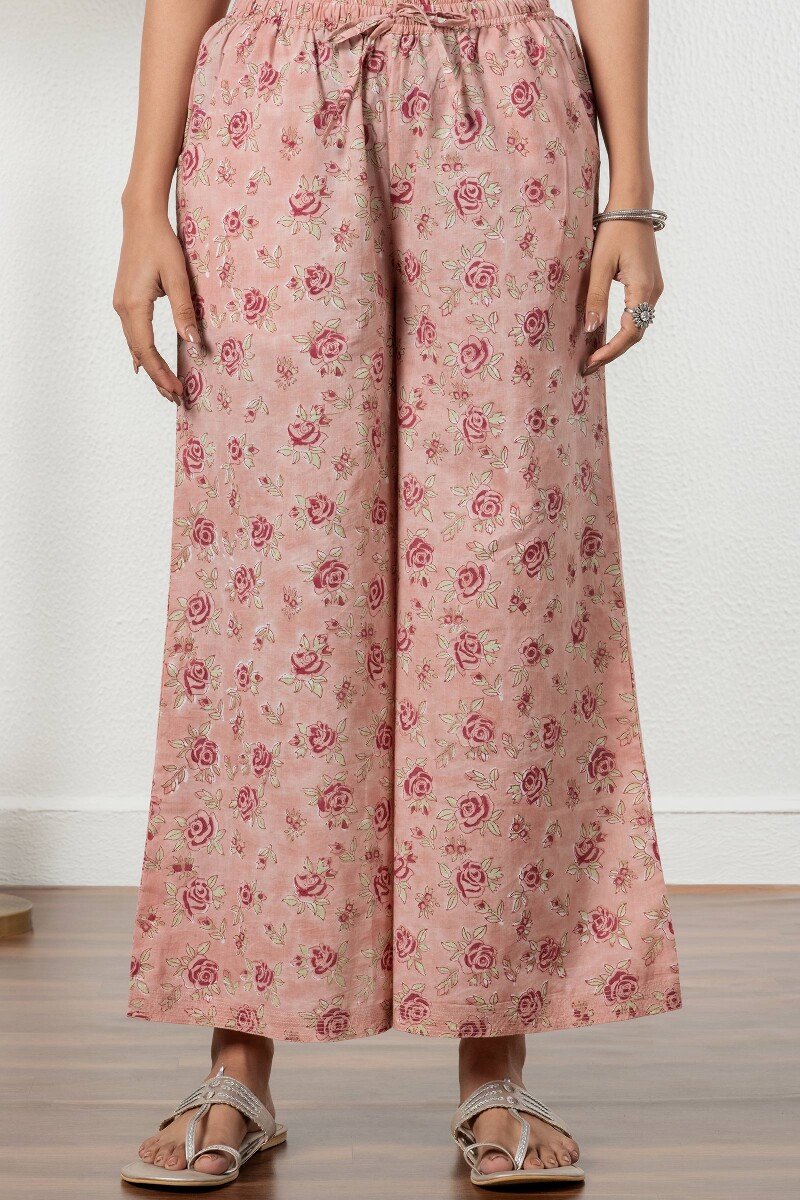 Buy online Peach Viscose Straight Palazzo from Skirts, tapered pants &  Palazzos for Women by Miaz Lifestyle for ₹599 at 40% off | 2024 Limeroad.com
