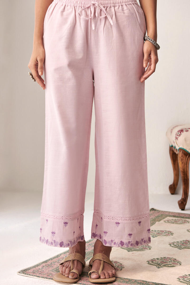 Buy Yellow Handcrafted Cotton Farsi Pants for Women | FGF22-73 | Farida  Gupta
