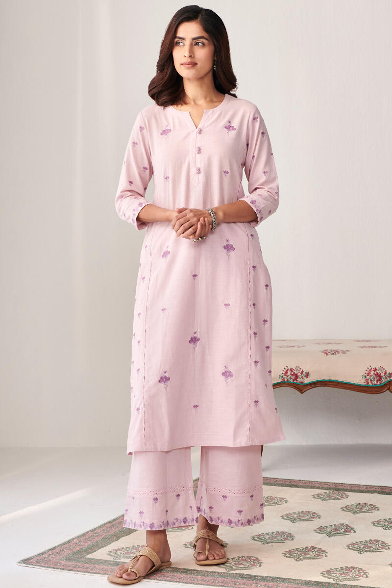 Buy Purple Handcrafted Cotton Farsi Pants for Women  FGF22147  Farida  Gupta