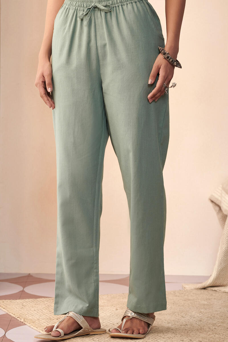 Buy Gulbarg Rozinah Sanganeri Narrow Pants for Women | FGNP22-111 | Farida  Gupta