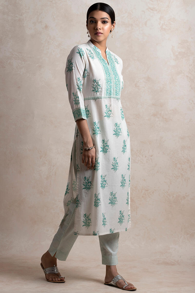 Buy Anahita Shirin Kurta | Green Kurtas for Women