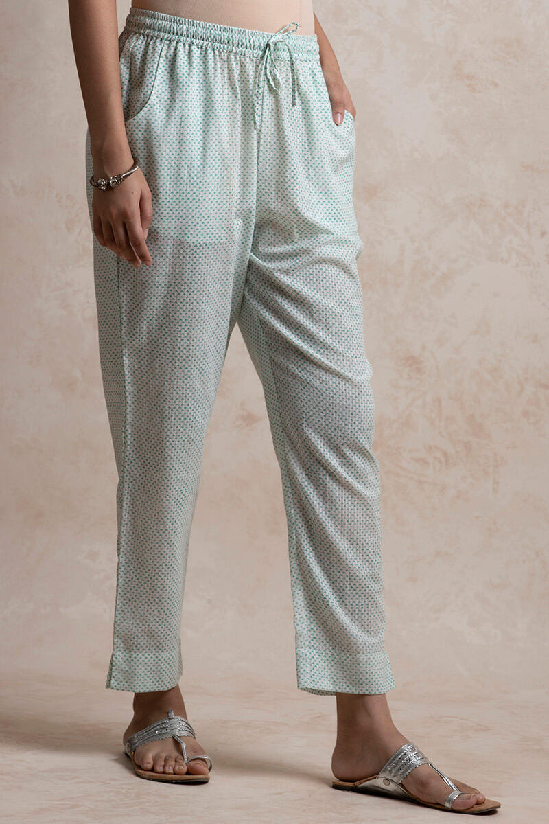Buy Anahita Shirin Narrow Pant | Green Narrow Pants for Women