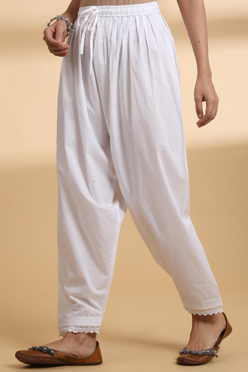 Asian Off-White Full Patiala Salwar Casual Look Harem Pants | eBay