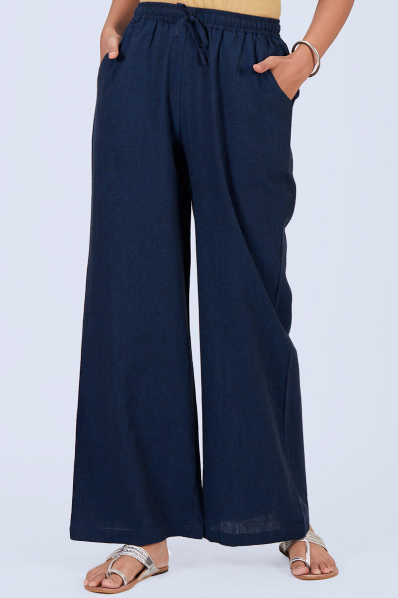 Farida Gupta Pants - Asra Indigo Handloom Pants