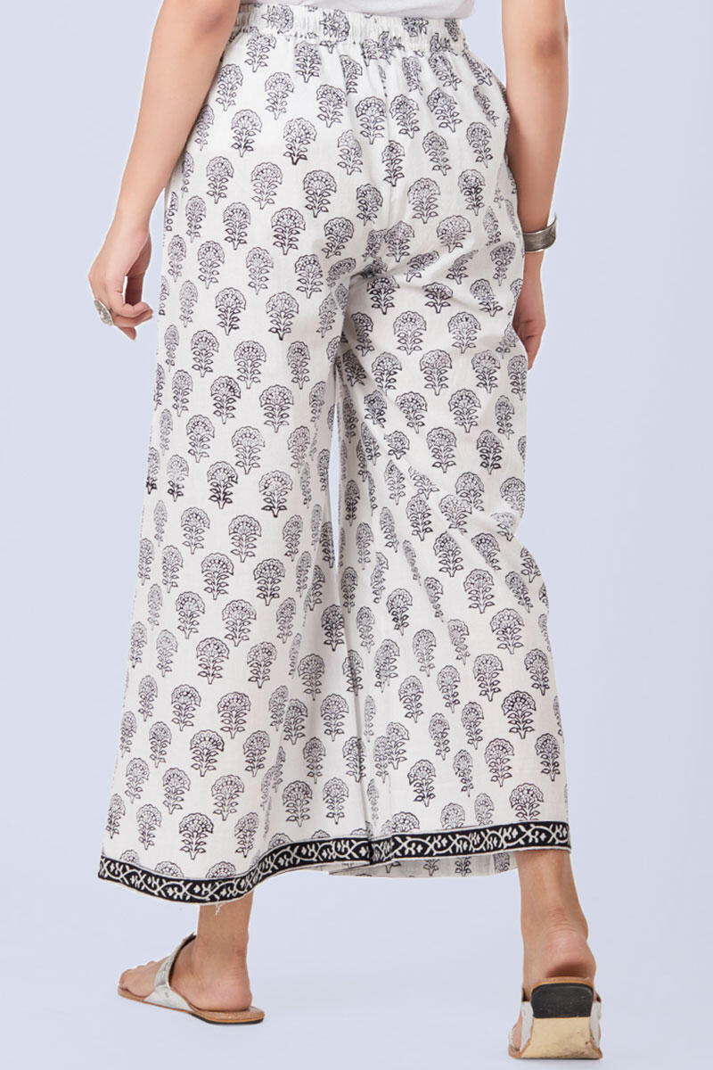 White Palazzo Pants: Buy Handcrafted White Palazzo Pants Online