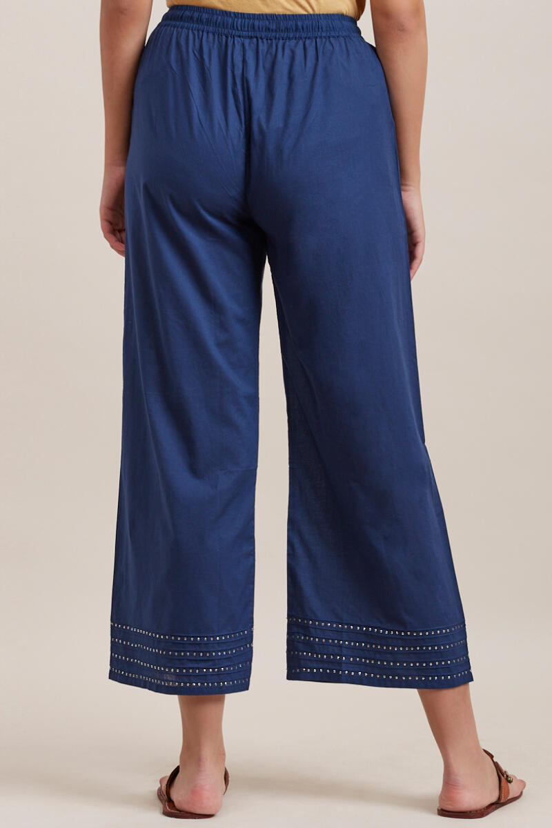 Buy Royal Blue Cotton Farsi Pants