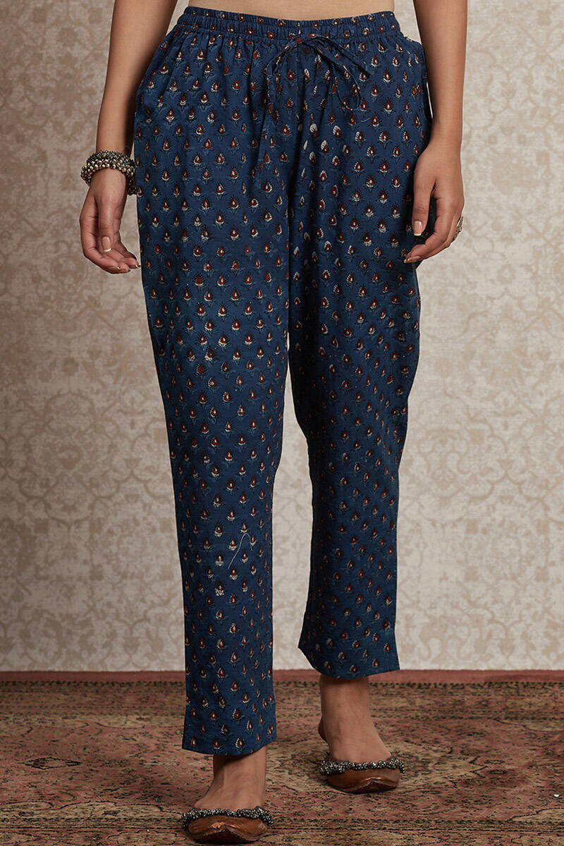Buy JUNIPER Black Ethnic Motifs Cambric Womens Daily Wear Palazzos |  Shoppers Stop