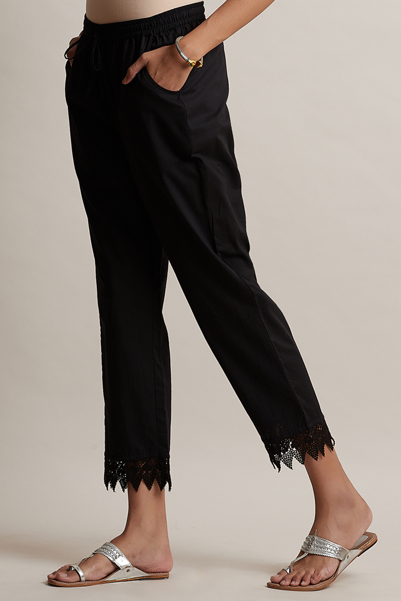 Buy Roza Black Narrow Pants