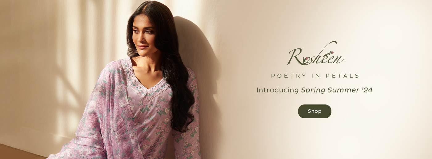 Buy Roz Meher Nazeena Block Printed Kurta | White Kurtas for Women | Farida  Gupta | Kurti neck designs, Dress indian style, Casual indian fashion