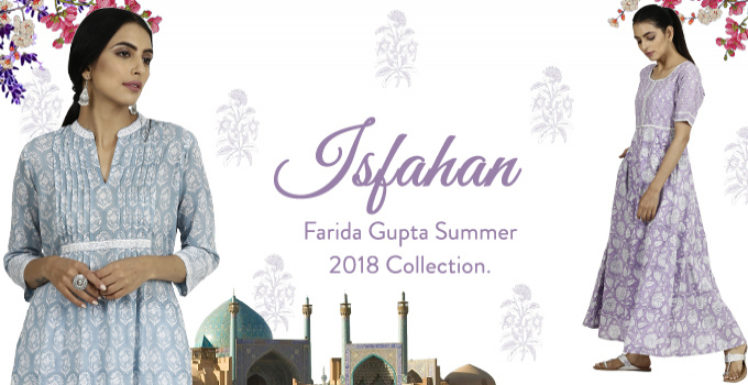 Buy Bagru Hand Block-Printed A-Line Cotton Kurta for Women | FGMK23-623 | Farida  Gupta